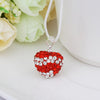 Stylish Heart Shape Rhinestone Pendent Women's Necklace