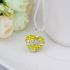 Stylish Heart Shape Rhinestone Pendent Women's Necklace