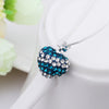 Stylish Heart Shape Rhinestone Pendent Women's Necklace