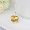 Stylish Heart Shape Rhinestone Pendent Women's Necklace