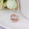 Stylish Heart Shape Rhinestone Pendent Women's Necklace