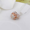 Stylish Heart Shape Rhinestone Pendent Women's Necklace