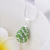 Stylish Glitter Tear Shape Rhinestone Pendant Women's Necklace