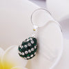 Stylish Glitter Tear Shape Rhinestone Pendant Women's Necklace