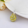 Stylish Glitter Tear Shape Rhinestone Pendant Women's Necklace