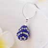 Stylish Glitter Tear Shape Rhinestone Pendant Women's Necklace