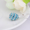 Stylish Glitter Tear Shape Rhinestone Pendant Women's Necklace