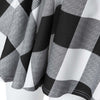 Sweet V-Neck Checked Lace-Up Selvedge Design Women's Dress