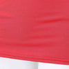 Stylish Plunging Neck Off-The-Shoulder Solid Color T-Shirt For Women