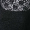 Sexy Sleeveless Turtle Neck Solid Color See-Through Lace Women's Dress