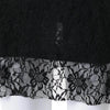 Sexy Sleeveless Turtle Neck Solid Color See-Through Lace Women's Dress