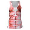 Street Style Scoop Collar Sleeveless Muscle Print Women's Tank Top