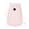 Silicone Night Lamp Colorful Light Pat Night Lamp Large White Bear