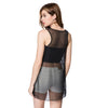Sheer Chiffon Printed Long Tank Top