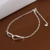 Fashionable Eyepatch Hollow Out Solid Color Women's Anklet