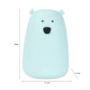 Silicone Night Lamp Colorful Light Pat Night Lamp Large White Bear