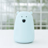 Silicone Night Lamp Colorful Light Pat Night Lamp Large White Bear