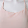 Concise Spaghetti Strap Solid Color Backless Tank Top For Women