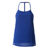 Concise Spaghetti Strap Solid Color Backless Tank Top For Women