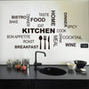 Quote Wall Stickers For Kitchen Decoration Waterproof Removable Decals