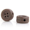 Round Button Shape Headphone Cord Wrap Organizer Cable Winder Bobbin 2pcs / Pack
