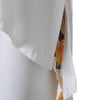 Stylish Scoop Collar Short Sleeve Floral Print Asymetrical Plus Size Women's T-Shirt