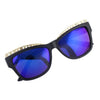 Stylish Hollow Out Alloy Embellished Full Frame Sunglasses For Women