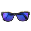 Stylish Hollow Out Alloy Embellished Full Frame Sunglasses For Women