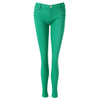 Stylish Mid-Waist Button Design Solid Color Women's Pencil Pants
