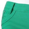 Stylish Mid-Waist Button Design Solid Color Women's Pencil Pants