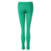 Stylish Mid-Waist Button Design Solid Color Women's Pencil Pants
