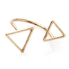 Trendy Layered Openwork Triangle Ring For Women