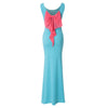 Stylish Scoop Neck Sleeveless Bowknot Embellished Women's Dress