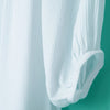 Stylish Slash Collar 3/4 Sleeve Solid Color Laciness Women's Dress