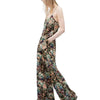 Retro Style High Waist Floral Print Women's Flare Leg Pants