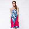 Smocked Short Strapless Bandeau Summer Dress