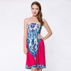 Smocked Short Strapless Bandeau Summer Dress