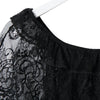Stylish Slash Neck Lace Embroidered Short Sleeve Blouse For Women