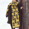 Chic Houndstooth Pattern Fringed Pashmina For Women