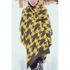 Chic Houndstooth Pattern Fringed Pashmina For Women