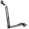 NB - 35 Extendable Recording Microphone Suspension Boom Scissor Arm Stand Holder with Microphone Clip Table Mounting Clamp