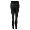 Vintage Elastic Waist Faux Leather Splicing Zippered Pencil Pants For Women