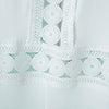 Stylish Round Collar Lace Splicing Sleeveless Bodycon Dress For Women