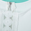 Stylish Round Collar Lace Splicing Sleeveless Bodycon Dress For Women