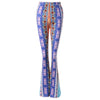 Stylish High-Waisted Printed Boot Cut Women's Pants