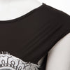 Short Sleeve Lace Panel Bodycon Dress