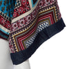 Retro Style Zippered Batwing Sleeve Tribal Print Women's Kimono Blouse