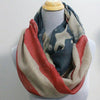 Chic American Flag Scrawl Pattern Voile Scarf For Women