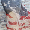 Chic American Flag Scrawl Pattern Voile Scarf For Women