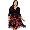 Spling Printing Half Sleeve Dress